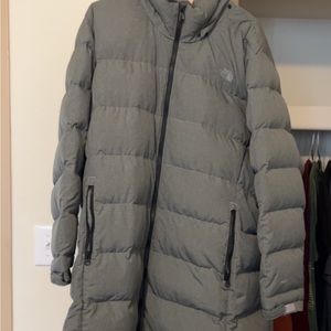 The north face long winter jacket.